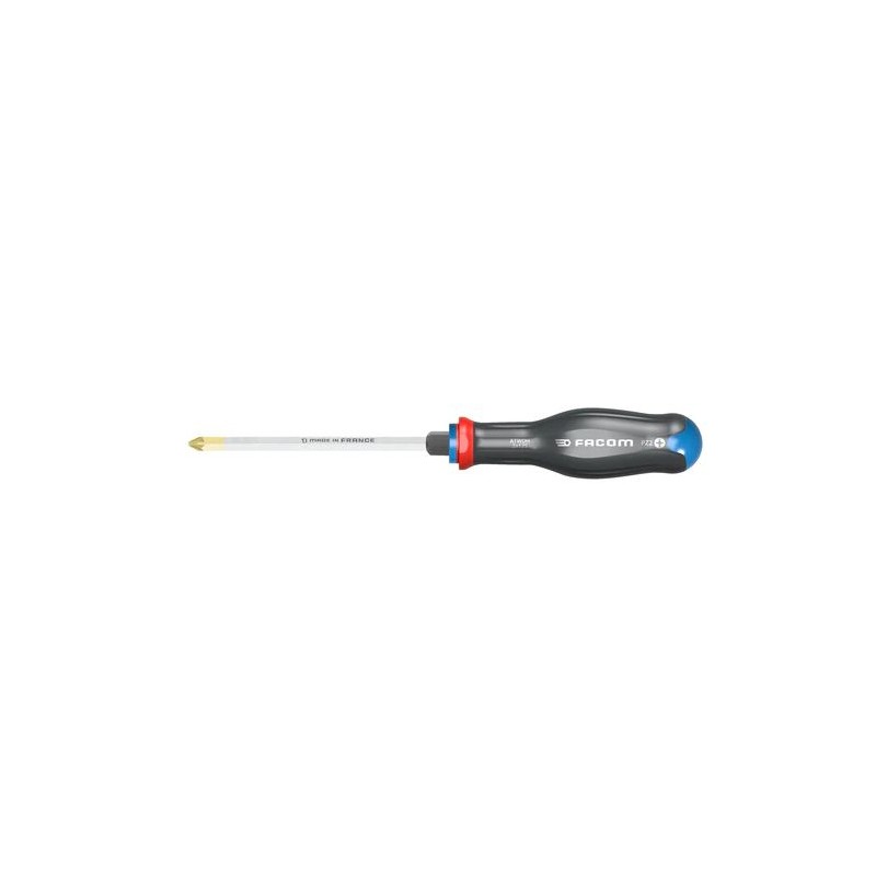 1 pcs - Facom Pozidriv Screwdriver, PZ4 Tip, 200 mm Blade, 325 mm Overall