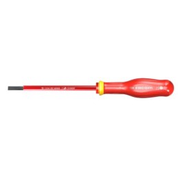 1 pcs - Facom Slotted Insulated Screwdriver, 8 mm Tip, 200 mm Blade, VDE/1000V, 325 mm Overall