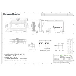 1 pcs - NEWHAVEN DISPLAY INTERNATIONAL NHD-C12832A1Z-FS(RGB)-FBW-3V NHD LCD LCD Display, Blue, Green, Red on RGB, Transflective