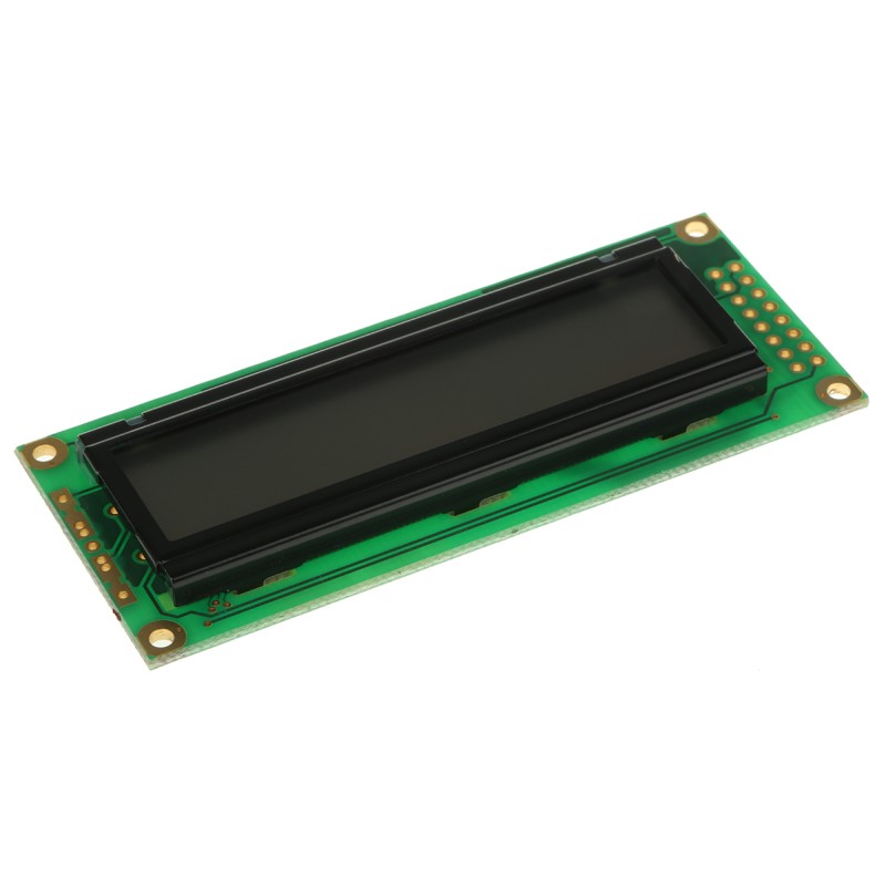 1 pcs - Powertip PC1602ARS-H Alphanumeric LCD Display, 2 Rows by 16 Characters, Reflective