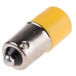 1 pcs - RS PRO Yellow Panel Mount Indicator, 25 x 10mm Mounting Hole Size