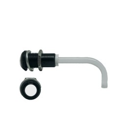 1 pcs - RHD-0700-2500-F9P67PR Bivar, Panel Mount Right Angle LED Light Pipe, Clear Round Lens