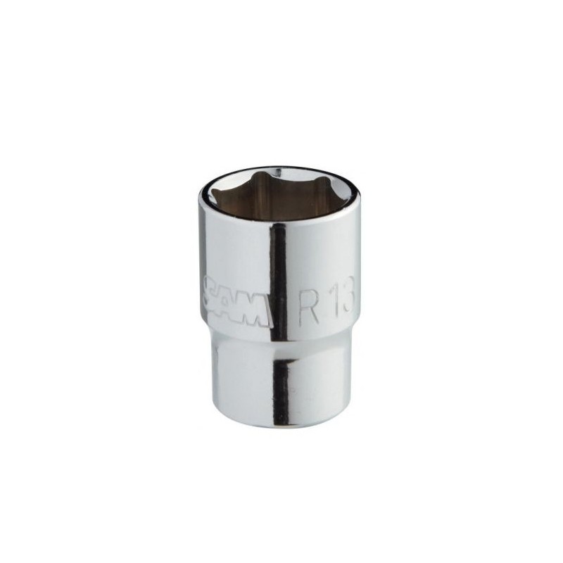 1 pcs - SAM 1/4 in Drive 8mm Standard Socket, 6 point, 25 mm Overall Length