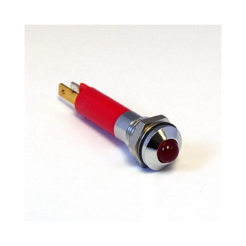 1 pcs - CML Innovative Technologies Panel Mount Indicator, 8mm Mounting Hole Size, Solder Tab Termination, IP67