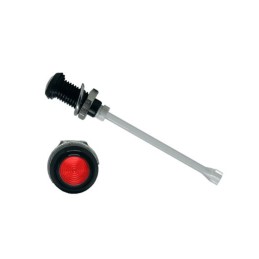 1 pcs - RHD-1390-F9PZR67PR Bivar, Panel Mount Vertical LED Light Pipe, Red Round Lens