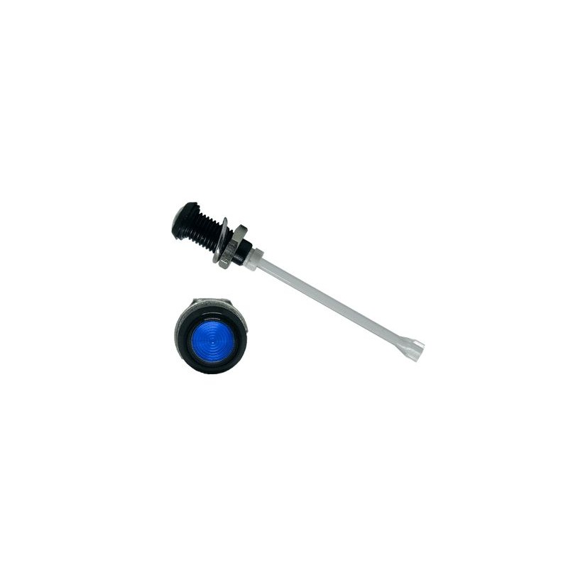 1 pcs - RHD-2160-F6PZB67PR Bivar, Panel Mount Vertical LED Light Pipe, Blue Round Lens