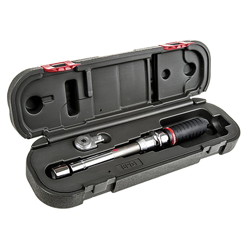 1 pcs - Facom Click Torque Wrench, 5 - 25Nm, Square Drive, 9 x 12mm Insert - RS Calibrated