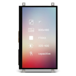 1 pcs - MikroElektronika MIKROE-2176 TFT LCD Colour Display / Touch Screen, 7in, 800 x 480pixels