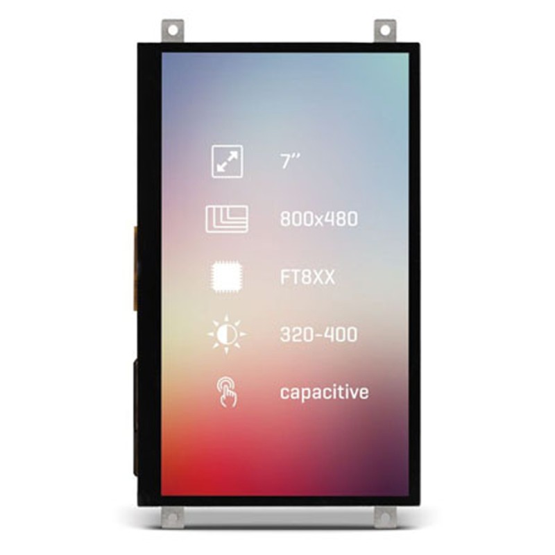1 pcs - MikroElektronika MIKROE-2176 TFT LCD Colour Display / Touch Screen, 7in, 800 x 480pixels
