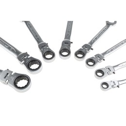 1 pcs - Bahco 41RM Series 8-Piece Spanner Set, 8 - 19 mm, Alloy Steel