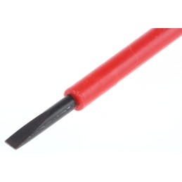 1 pcs - CK Slotted Insulated Screwdriver, 3 mm Tip, 100 mm Blade, VDE/1000V