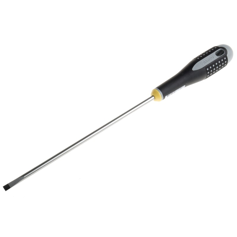 1 pcs - Bahco Slotted Screwdriver, 5.5 x 1 mm Tip, 200 mm Blade, 322 mm Overall