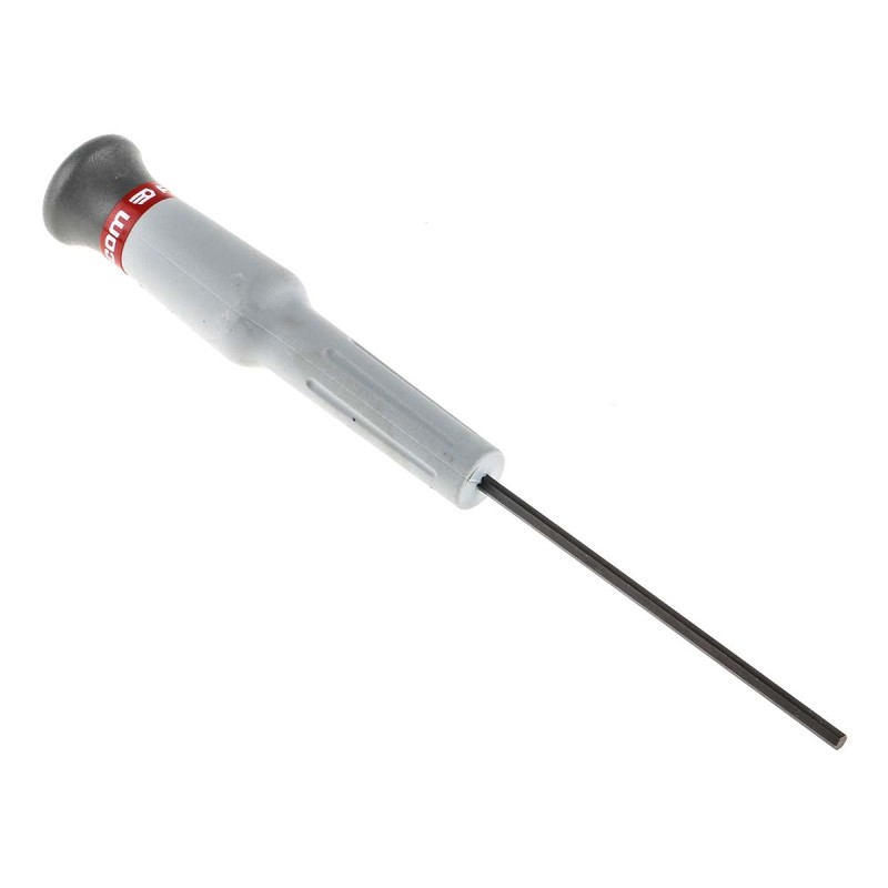 1 pcs - Facom Hexagon Precision Screwdriver, 2.5 mm Tip, 75 mm Blade, 168 mm Overall