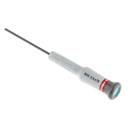 1 pcs - Facom Hexagon Precision Screwdriver, 2.5 mm Tip, 75 mm Blade, 168 mm Overall