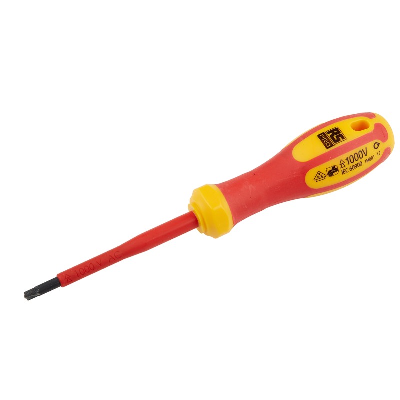 1 pcs - RS PRO Pozidriv Insulated Screwdriver, MOD1 Tip, 80 mm Blade, VDE/1000V, 180 mm Overall