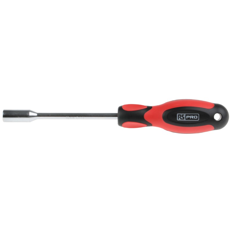 1 pcs - RS PRO Hexagon Nut Driver, 10 mm Tip, 125 mm Blade, 236 mm Overall