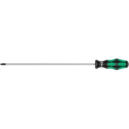 1 pcs - Wera Pozidriv Screwdriver, PZ2 Tip, 300 mm Blade, 405 mm Overall