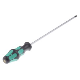1 pcs - Wera Pozidriv Screwdriver, PZ2 Tip, 300 mm Blade, 405 mm Overall
