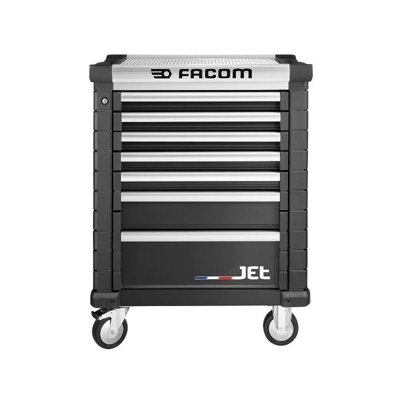 1 pcs - Facom 7 drawer Steel Wheeled