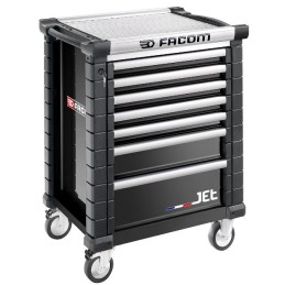 1 pcs - Facom 7 drawer Steel Wheeled