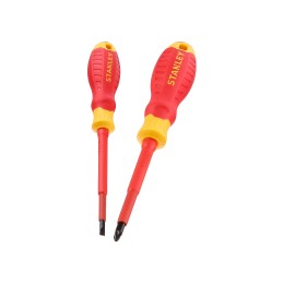 1 pcs - Stanley Pozidriv Insulated Screwdriver Set, 2-Piece