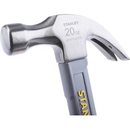 1 pcs - Stanley Carbon Steel Claw Hammer with Fibreglass Handle, 570g