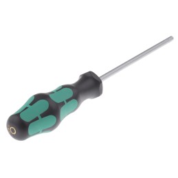 1 pcs - Wera Hexagon Nut Driver, 3 mm Tip, 125 mm Blade, 223 mm Overall