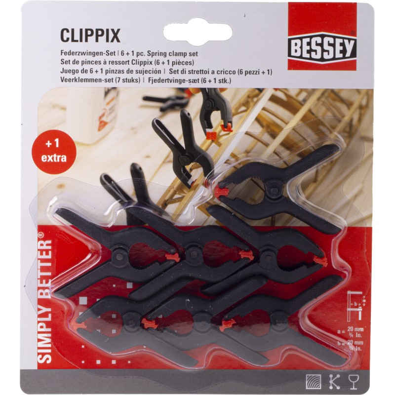 1 pcs - Bessey 20mm x 20mm Spring Clamp