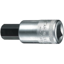 1 pcs - STAHLWILLE 1/2 in Drive Bit Socket, Hex Bit, 7mm, 60 mm Overall Length