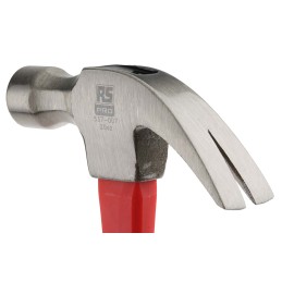 1 pcs - RS PRO Steel Claw Hammer with Fibreglass Handle, 567g
