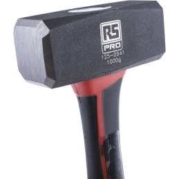 1 pcs - RS PRO Carbon Steel Lump Hammer with Fibreglass Handle, 1kg