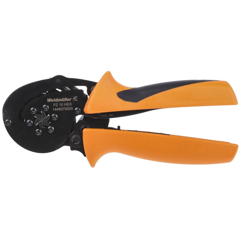 1 pcs - Weidmuller PZ 10 Hand Ratcheting Crimp Tool for Wire Ferrules, 0.14 - 10mm² Wire