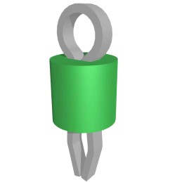 1 pcs : 5276 - PC TEST POINT COMPACT GREEN