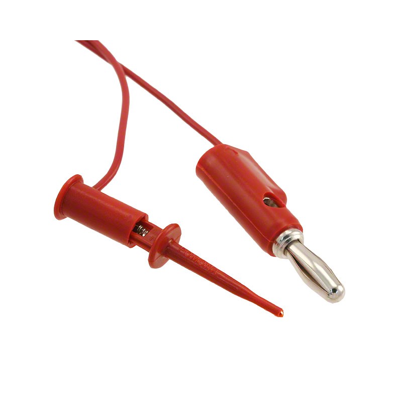 1 pcs : 5302-12-2 - TEST LEAD BANANA TO GRABBER 12'