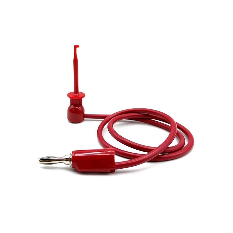 1 pcs : 601W-60RED - TEST LEAD BANANA TO GRABBER 60'