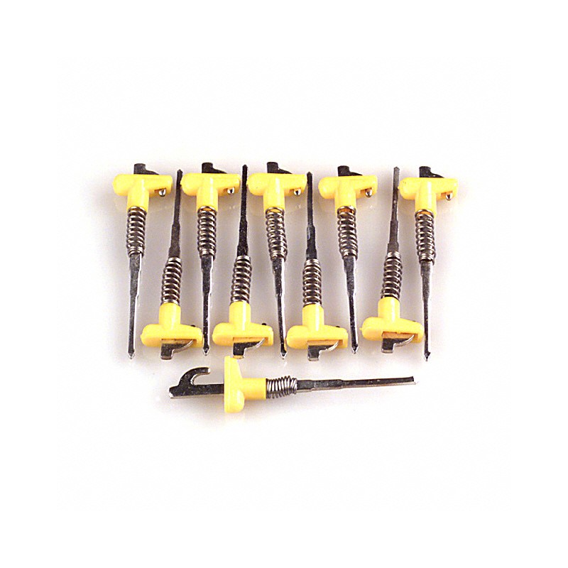 1 pcs : 86-1-S-YEL - STANDARD HOOK YELLOW 10PK