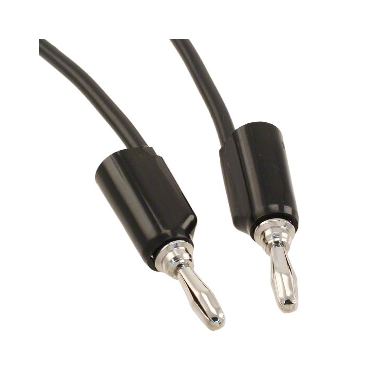 1 pcs : 9111-12 BLK - TEST LEAD BANANA TO BANANA 12'