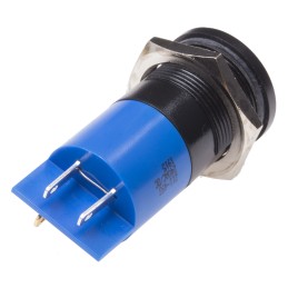 1 pcs - RS PRO Blue Panel Mount Indicator, 24V ac/dc, 22mm Mounting Hole Size, Solder Tab Termination