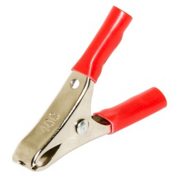 1 pcs : BU-40C-2 - BATTERY CLIP COPPER INSUL 20A