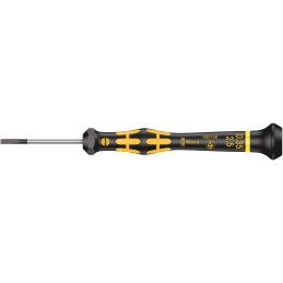 1 pcs - Wera Slotted Precision Screwdriver, 2.5 x 0.35 mm Tip, 40 mm Blade, 137 mm Overall