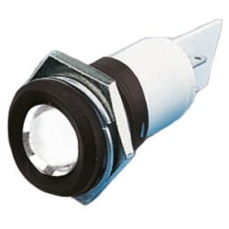 1 pcs - RS PRO White Panel Mount Indicator, 22mm Mounting Hole Size, Solder Tab Termination