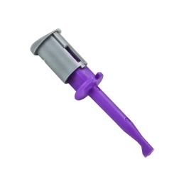 1 pcs : CT3180-7 - MINIPRO TEST CLIP VIOLET SOLDER