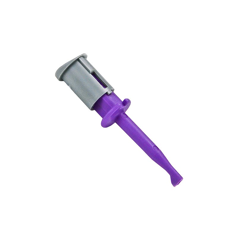 1 pcs : CT3180-7 - MINIPRO TEST CLIP VIOLET SOLDER
