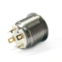 1 pcs - RS PRO Illuminated Push Button Switch, Momentary, Panel Mount, 16mm Cutout, SPST, Yellow LED, 36V dc, IP67