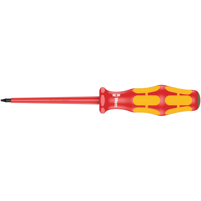1 pcs - Wera Torx Insulated Screwdriver, T5 Tip, 80 mm Blade, VDE/1000V, 161 mm Overall