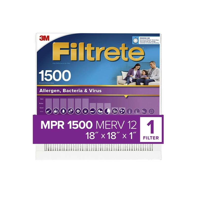 1 pcs : 2017-4 - FILTRETE ALLERGEN BACTERIA VIRUS