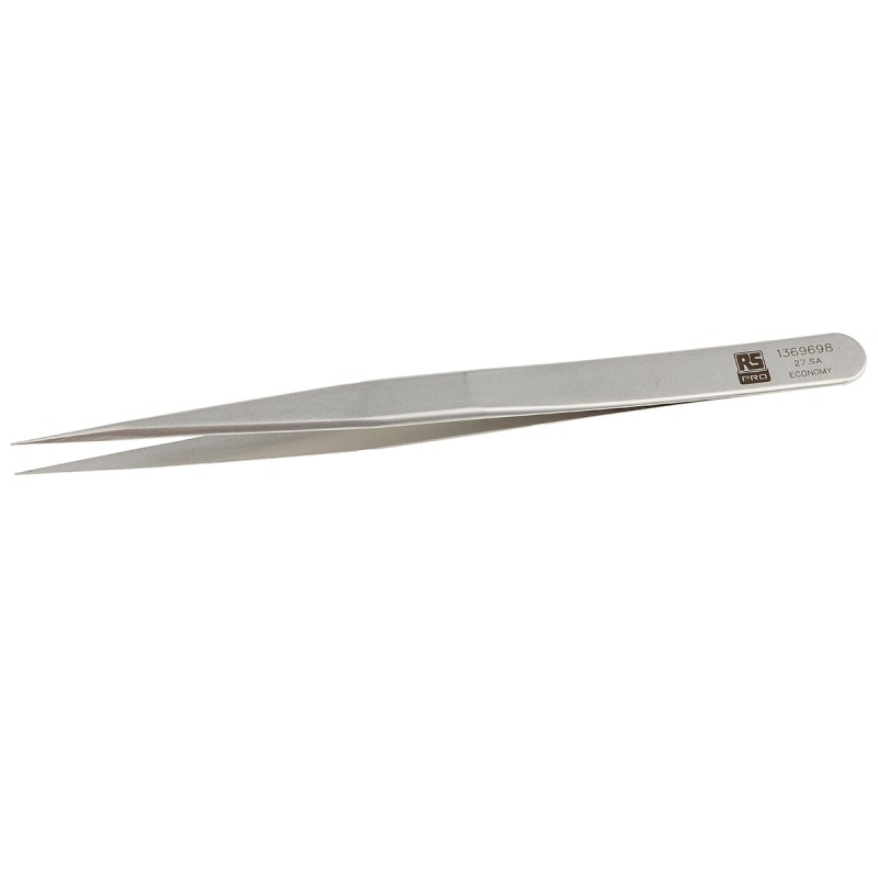 1 pcs - RS PRO 135 mm, Stainless Steel, Very Sharp, Tweezers