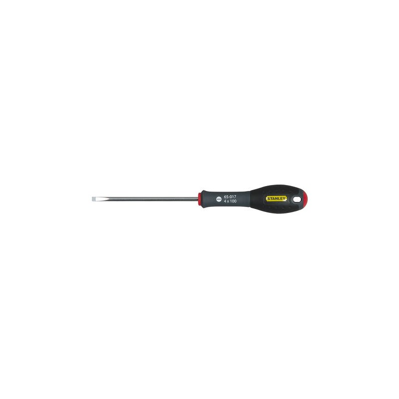 1 pcs - Stanley Slotted Screwdriver, 4 mm Tip, 100 mm Blade