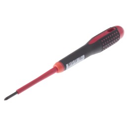 1 pcs - Bahco Phillips Screwdriver, PH0 Tip, 75 mm Blade, VDE/1000V, 197 mm Overall