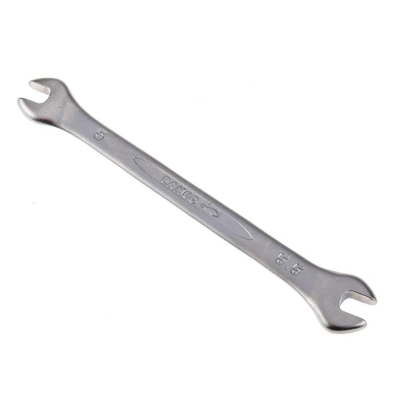 1 pcs - Bahco Double Ended Open Spanner, 5mm, Metric, Double Ended, 105 mm Overall